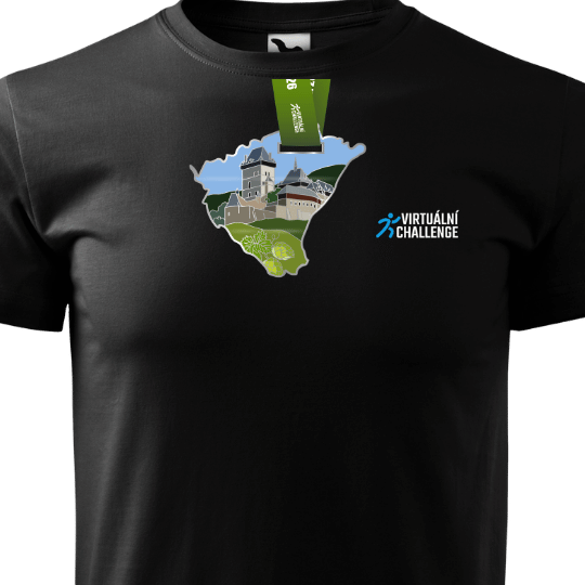 Medaila + tričko - čierne