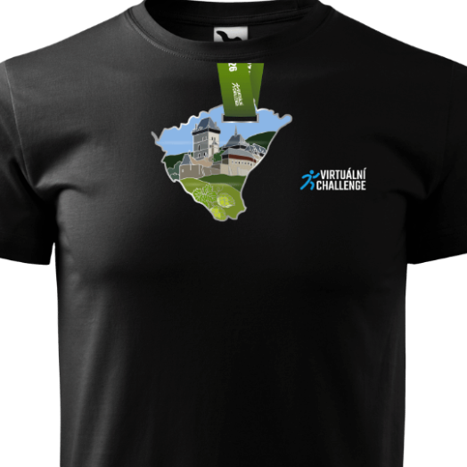 Medaila + tričko - čierne