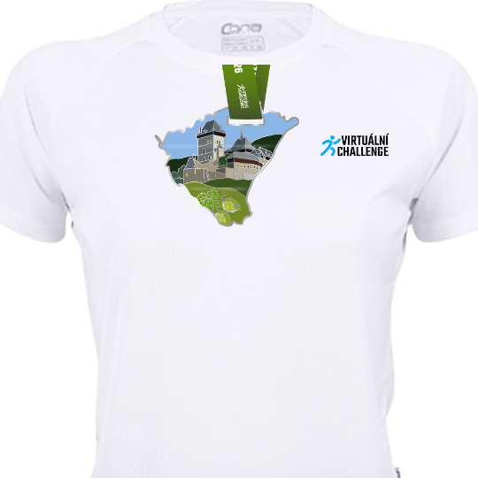 Medaila + tričko - biele